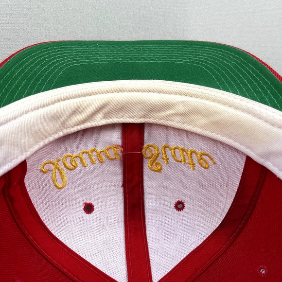 Vintage Iowa State University Hat Cap Snapback Red The Game Cyclones Adjustable - Picture 6 of 7